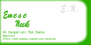 emese muk business card